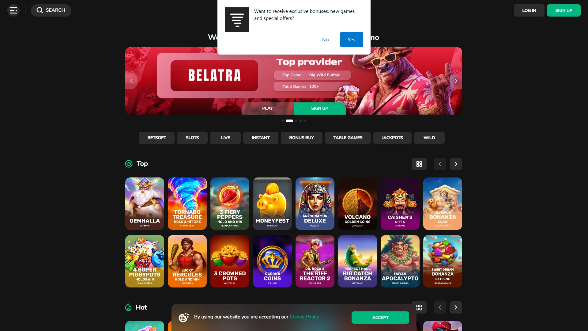 Wild Tornado homepage